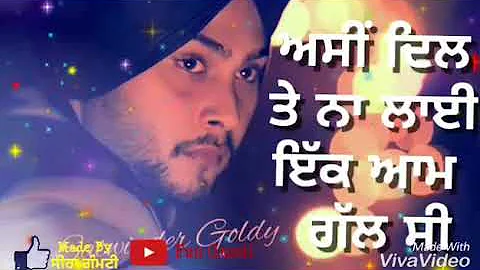 Rona Nahio Aunda●Satwinder Goldy●Ft Fun Gumti●【Status Video】