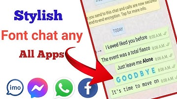 How to Change Font Style in Messenger, WhatsApp,  Facebook, Twitter or Any Android Device