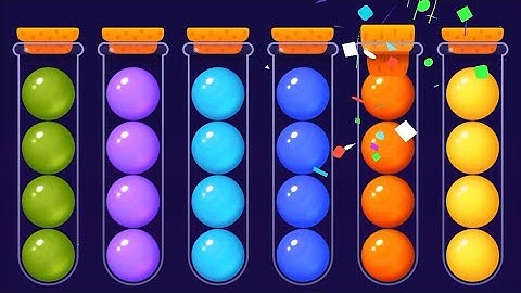 Ball game level 584-587 | Ball Sort puzzle