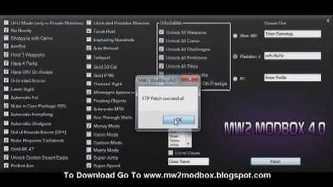 RE: Mod MW2 without JTAG - MW2 ModBox v7.1 [Xbox 360, PS3, PC]