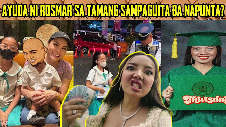 ROSMAR nakita na DAW si JEN ang VIRAL SAMPAGUITA GIRL sa SM MEGAMALL...(sampaguita vendor issue)