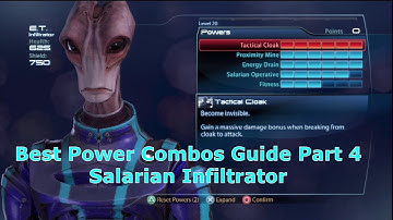 Best character Ever! Salarian Infiltrator Best Power Combos Guide Pt4 Mass Effect 3 ME3 MP PS3 Gold