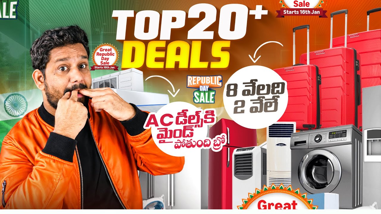 Top 20 Mind Blowing Deals 🔥 Flipkart & Amazon Republic Day Sales 2026- Day 2