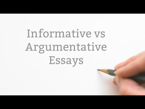 argumentative essay vs informative