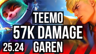 TEEMO vs GAREN (TOP) | 57K damage | EUW Master | 25.24