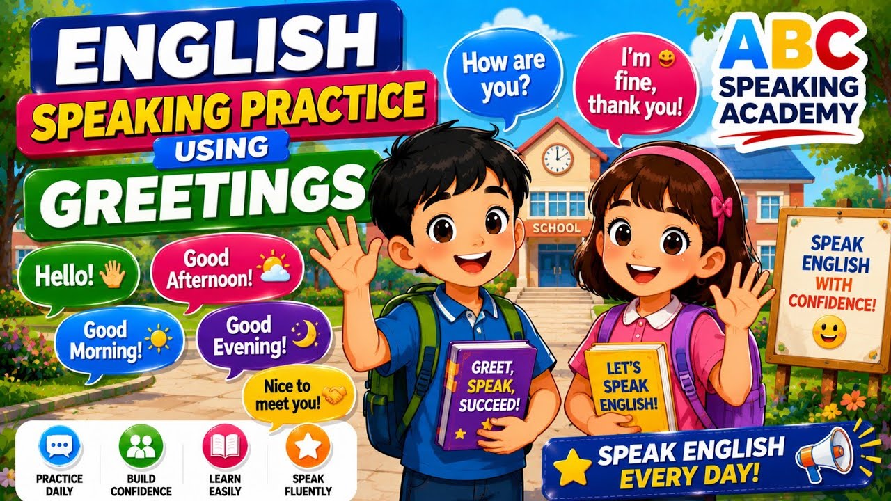 English Speaking Practice Using Greetings and Expressions for Kids ...