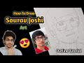 How to draw sourav joshi step by step sketch outline tutorial  souravjoshi