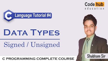 Data Types in C || Type & Size Qualifiers || C Language Tutorial For Beginners