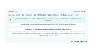 Wie lang sollten die einzelnen Nachrichten bei wiederholten Kontaktaufnahmen sein?
