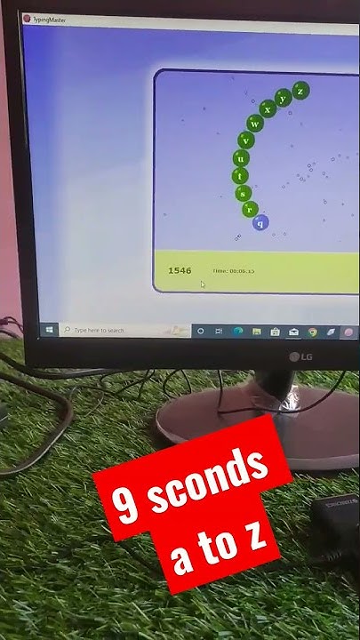Typing Speed A to Z | #shorts #typing - YouTube