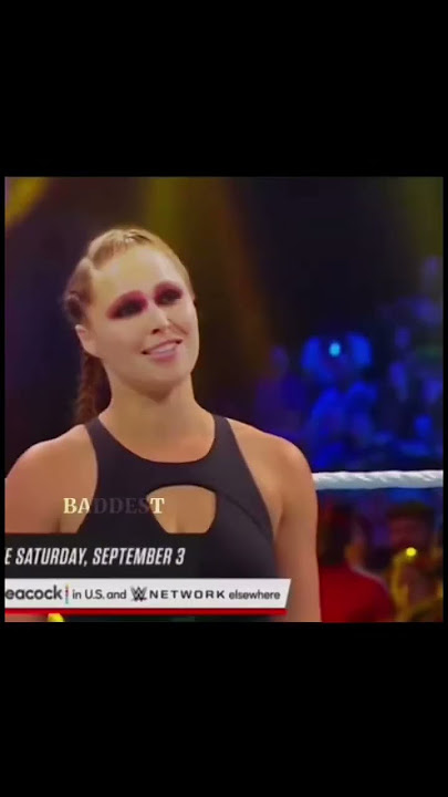 Ronda Rousey - “kiss my ass” 🤯😱 (WWE)