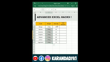 Excel Pro Tricks 2023 #shorts #excel @karandadya1                                  |