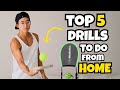 TOP 5 PADDLE DRILLS TO DO FROM HOME | ft. Topspin Pro! | Beginner to Advanced Difficulty