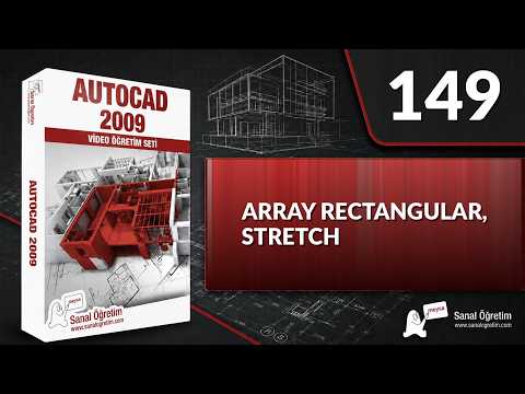 149 - Array Rectangular, Stretch | Free AutoCAD Training