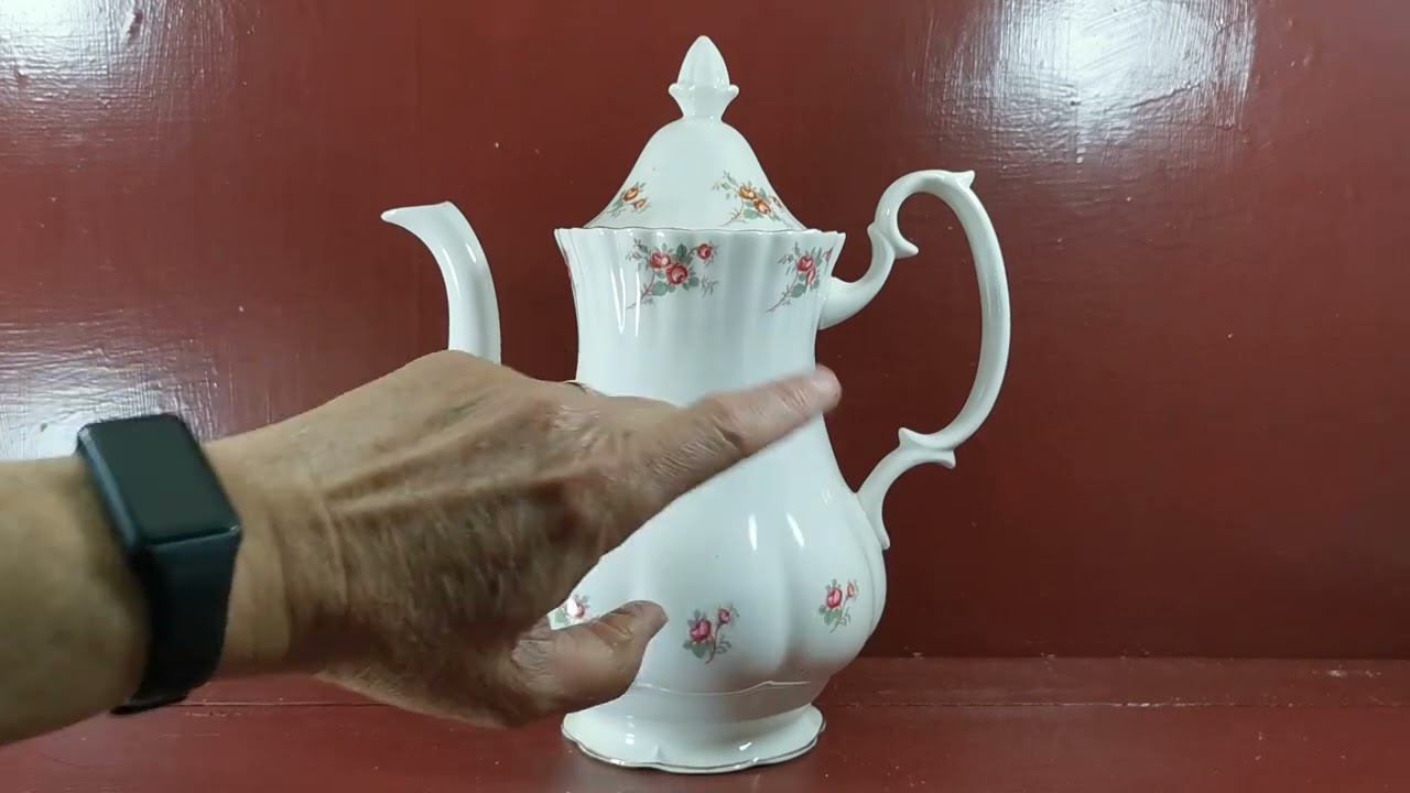Vintage Richmond China Rose Time floral china coffee pot