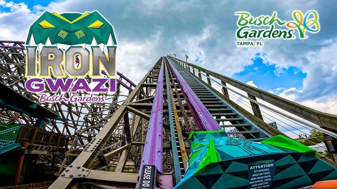 Watch first onboard from Florida's Iron Gwazi roller coaster