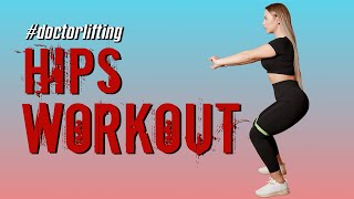 Комплекс упражнений для бёдер с резинкой. Hips workout.