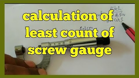 how to calculate least count of any Screw gauge||physics experiment | in hindi
