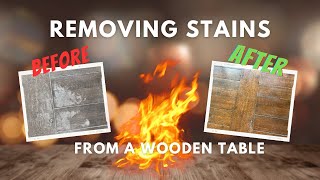 How to QUICKLY remove white stains on a polished wooden table or floor using alcohol and heat