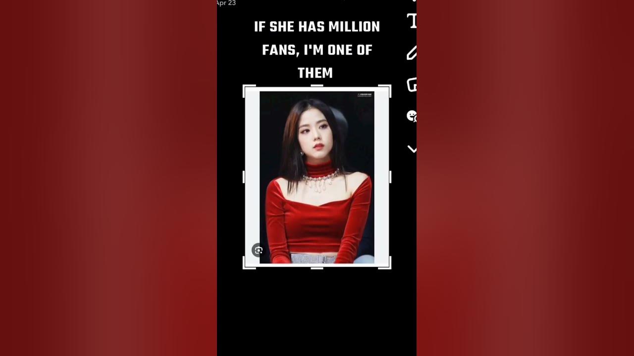 If she has a million fans i m one of them jisoo youtube