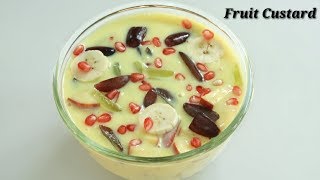 Fruit Custard Recipe in Kannada | ಹಣ್ಣಿನ ಸಲಾಡ್/ಕಸ್ಟರ್ಡ್ | Mixed Fruit custard Kannada | Rekha Aduge screenshot 4