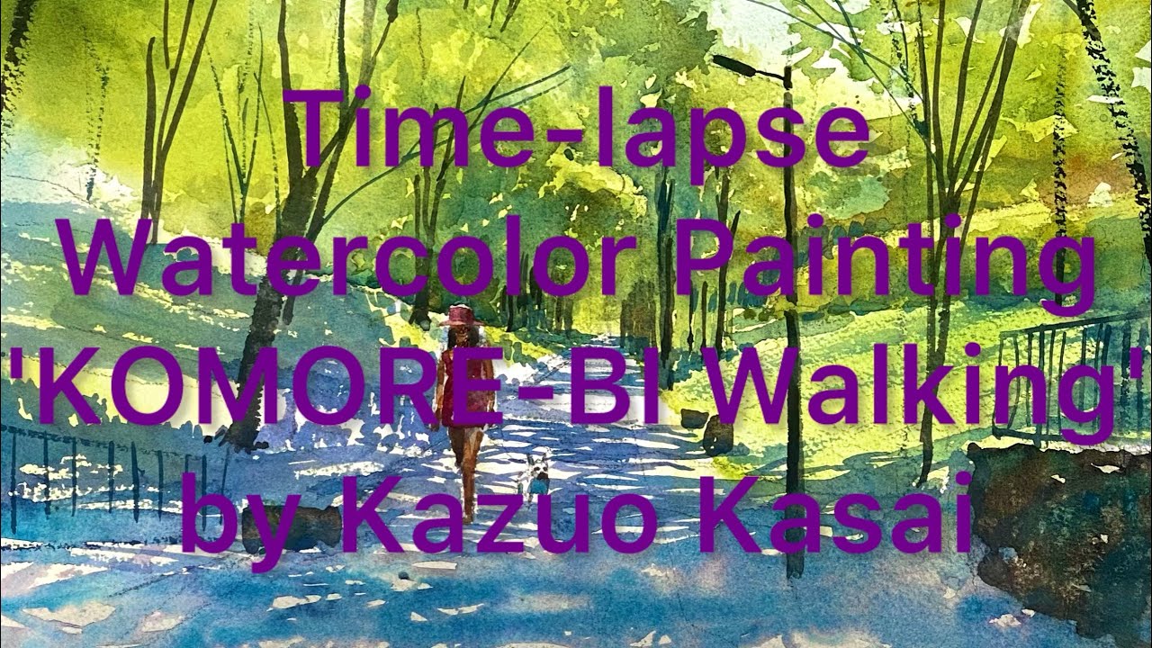 Kazuo Kasai Watercolor Painting 