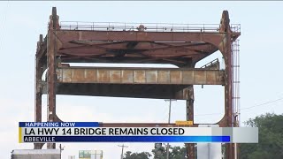 DOTD officials expect Highway 14 bypass bridge in Abbeville to reopen Friday afternoon