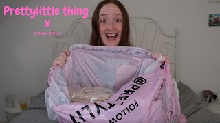 PRETTY LITTLE THING X GEMMA OWENS COLLECTION TRY ON HAUL!!