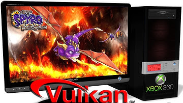 XENIA Xbox 360 Emulator - The Legend of Spyro: DotD (2008). Ingame. Vulkan api. Test #3