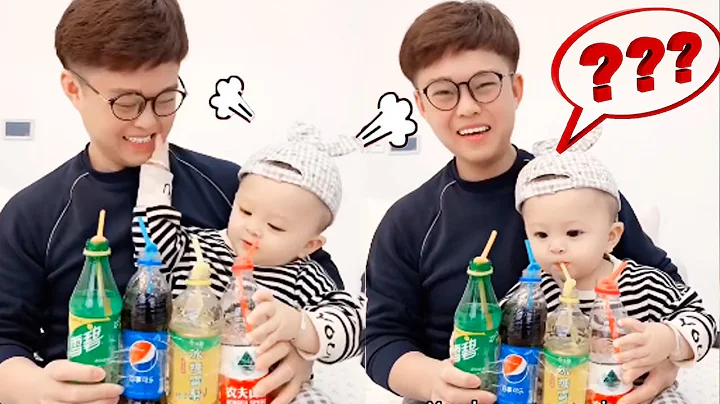 Why Is Dad's Drink Better Than Mine?#fatherlove  #cutebaby  #funny  #family#naughty baby#funny video - DayDayNews