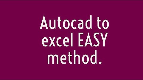 How to Convert AutoCAD Points to CSV or EXCEL