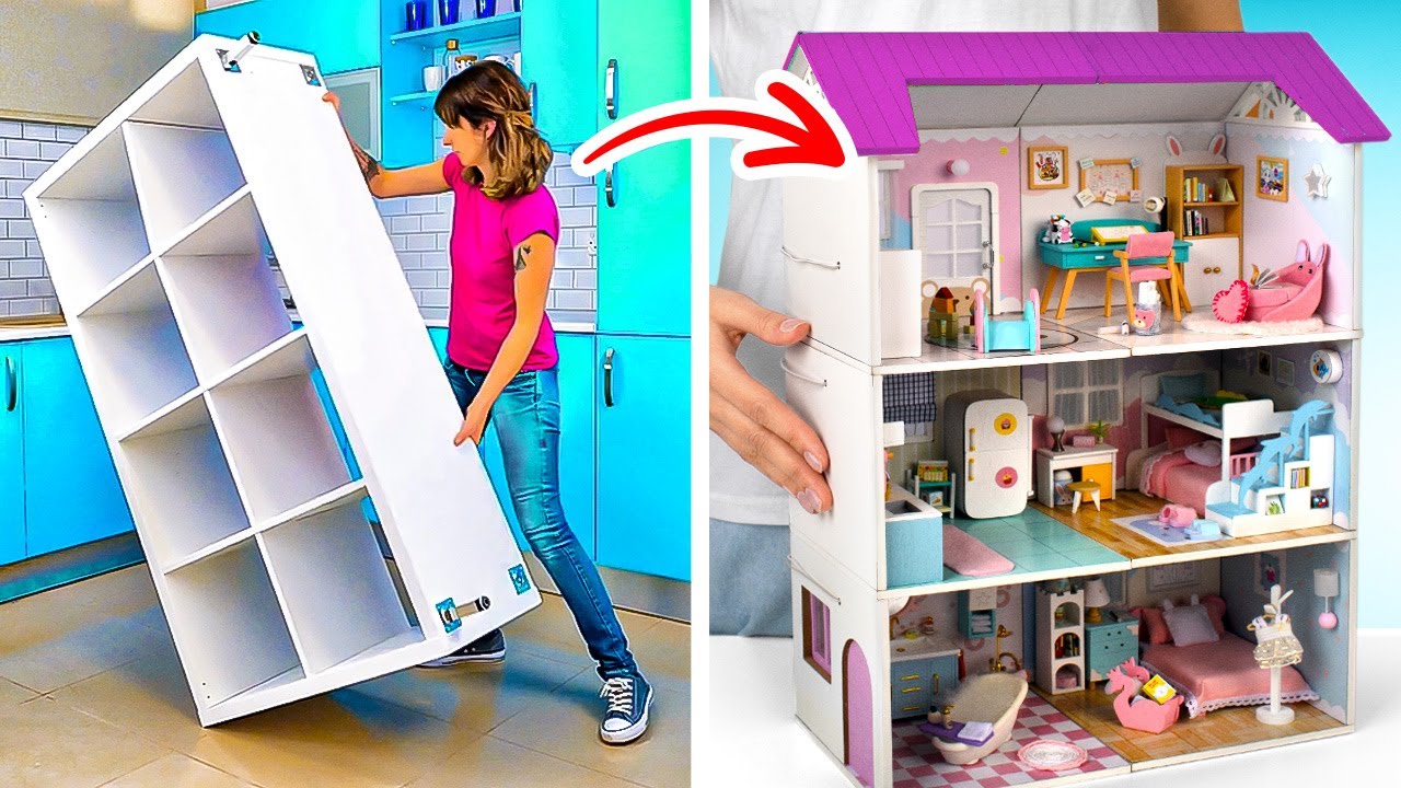 RICH vs POOR Doll House Makeover 🏠💖 *Doll Dreamhouse Built From Trash* YouTube