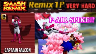 Smash Remix - Classic Mode Remix 1P Random Knockback with Captain Falcon