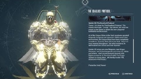 Warframe - Update 28: The Deadlock Protocol Intro