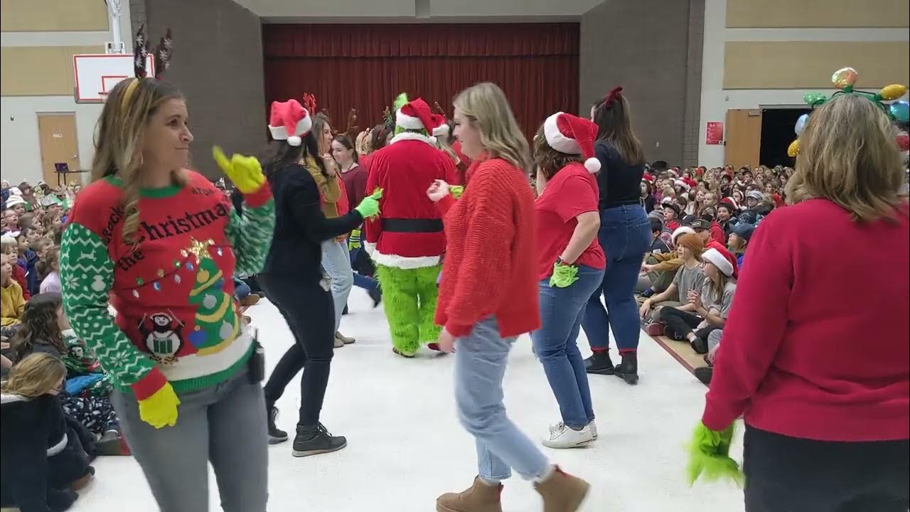 "Grinch" Flash Mob teacher dance at Eastlake Elementary! YouTube