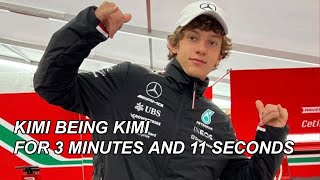 Kimi being Kimi for 3 minutes and 11 seconds