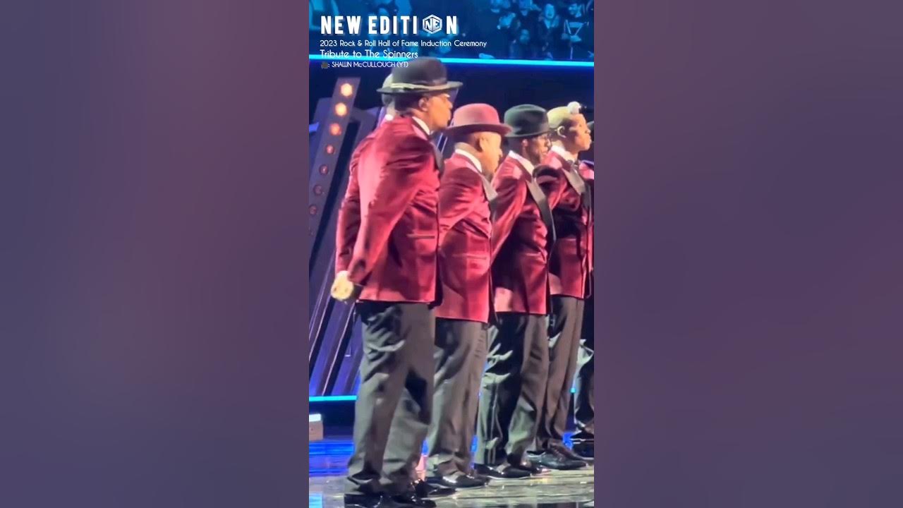 New Edition paying tribute to The Spinners at RockHall2023 "I'LL BE