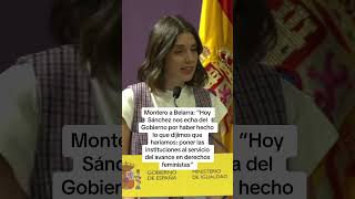 Nuevo Gobierno  Alegría desea lo mejor a Irene Montero y Belarra