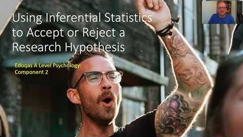 Using inferential statistics to support or reject research hypothesis