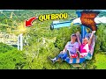 QUASE MORREMOS DE MEDO NA TIROLESA MAIS RADICAL! Férias em Família Ep14 - CAÇADORES DE AVENTURAS