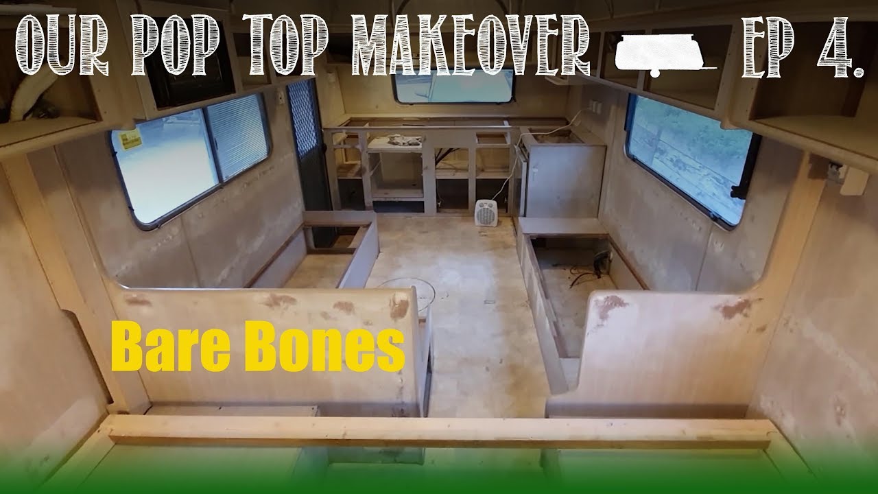 Pop Top Caravan Makeover - Ep 4 (Window removal and how to stuff your ...