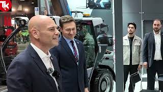 Ceylif Genel Müdürü Hakan  Koralp ,lansmanda ilk elektrikli telehandler modelini tanıttı.