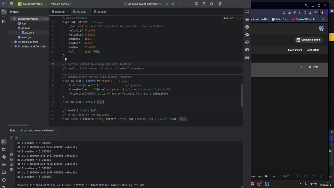 Building a Game in Go with Raylib (From Scratch) | LIVE