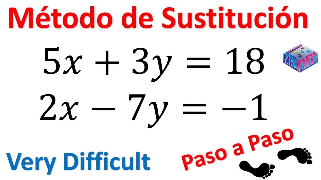 Metodo De Sustitución Paso A Paso www.youtube.com