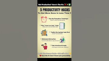 5 Productivity Hacks To Save HOURS Every Day ⏳🚀 #productive #hacks #selfimprovement #flyxo #shorts
