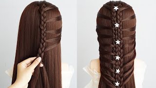 Easy And Simple Hairstyle For Outgoing  Simple Hairstyle For College Girl Long Hair Braid