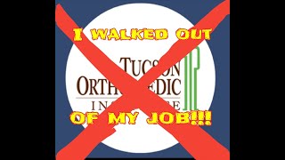 I walked out and quit my job!!