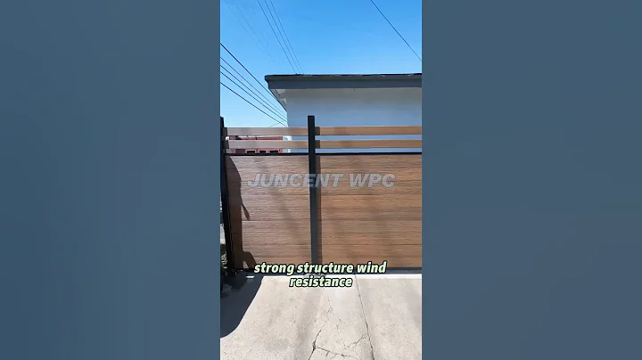 WPC fence #wpcflooring #diy #wpc #wood #wpvc #wpcdecking #woodworking #wpcpanel #compositedecking