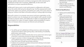 Microsoft is hiring for Site Reliability Engineering Intern