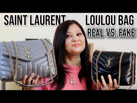 REAL vs FAKE YSL HANDBAG  How to Spot Fake Saint Laurent LOULOU Bag 